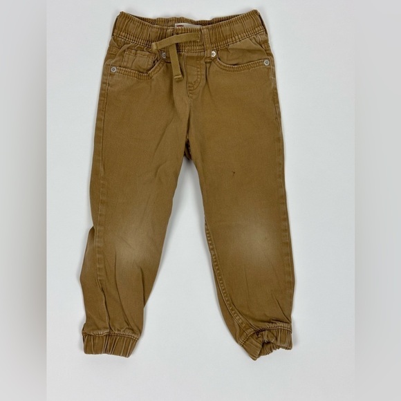 Toddler Boys Khaki Joggers - Picture 1 of 7